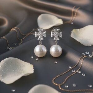 The Empress Cross Pearl Drops