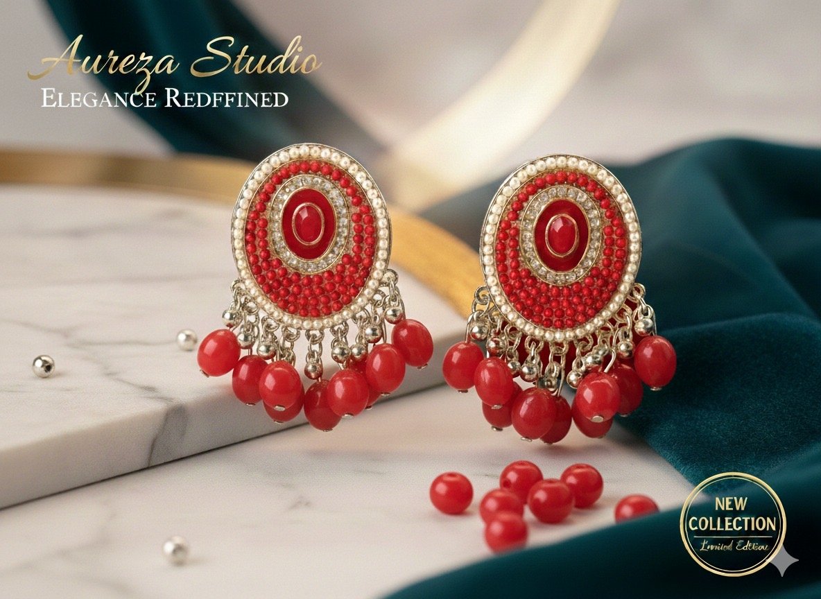 The Royal Heritage Jhumka Studs - Image 4